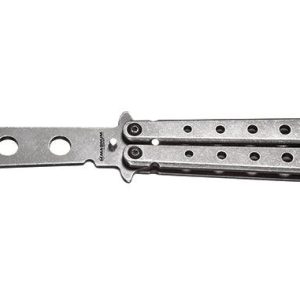 Couteau papillon d'entrainement silver